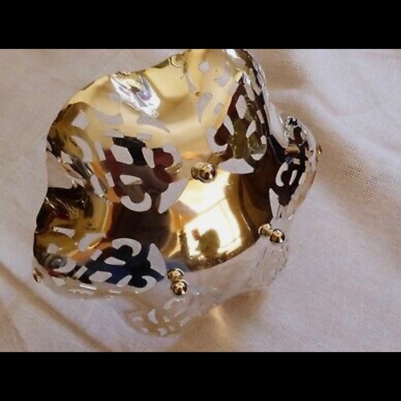 Vintage IKORA Germany Silver Plated Metal candy dish with handle footed basket - Picture 8 of 9